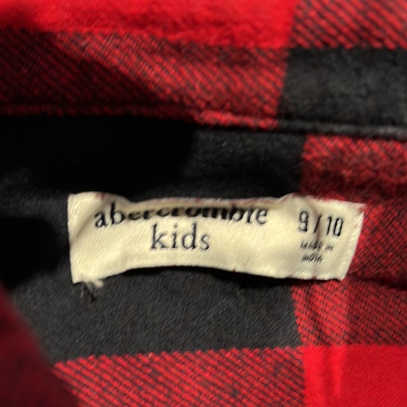 Abercrombie Kids Boys Flannel Size 9/10 - Picture 3 of 4